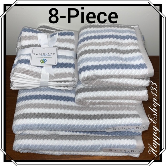 Truly Lou Bath Truly Lou Quick Dry 0 Cotton Towel Set 8piece Poshmark